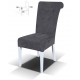 Stylowe krzesło tapicerowane Glamour Guziki BSTB55G