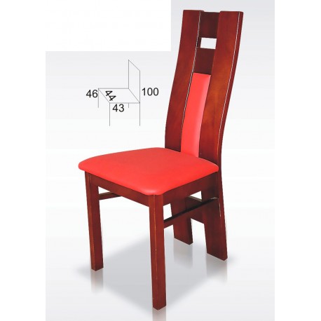 Stylowe krzesło z profilowanym oparciem BST36